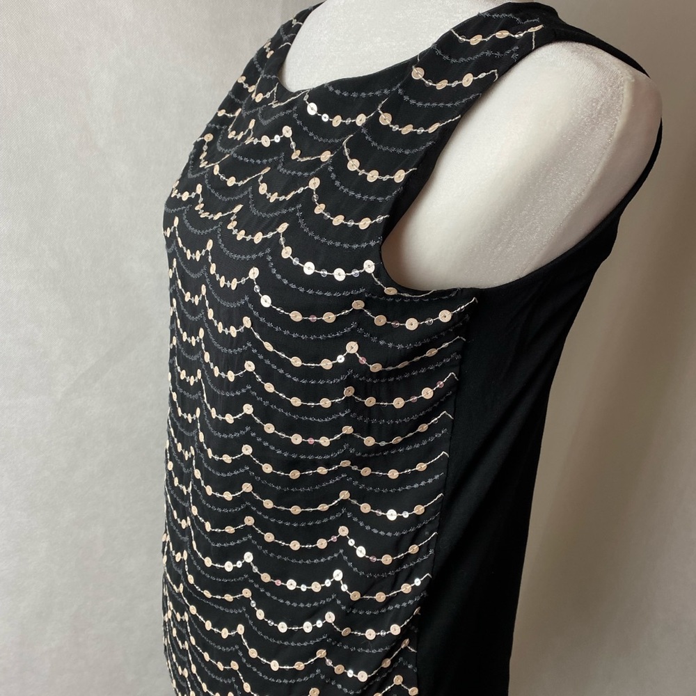 WHBM layered sequin top.